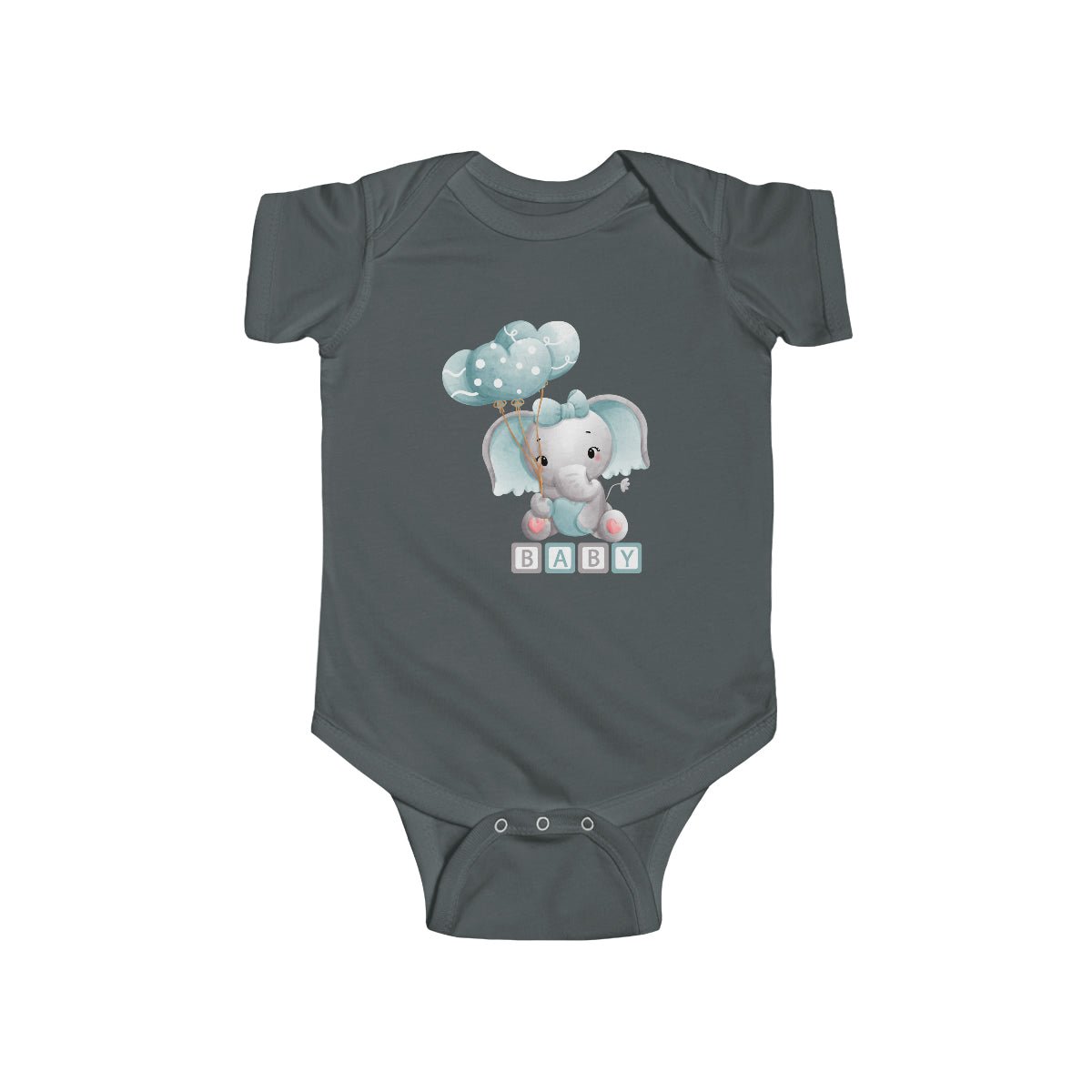 Elephant Baby Unisex Infant Fine Jersey Bodysuit - ZumBuys