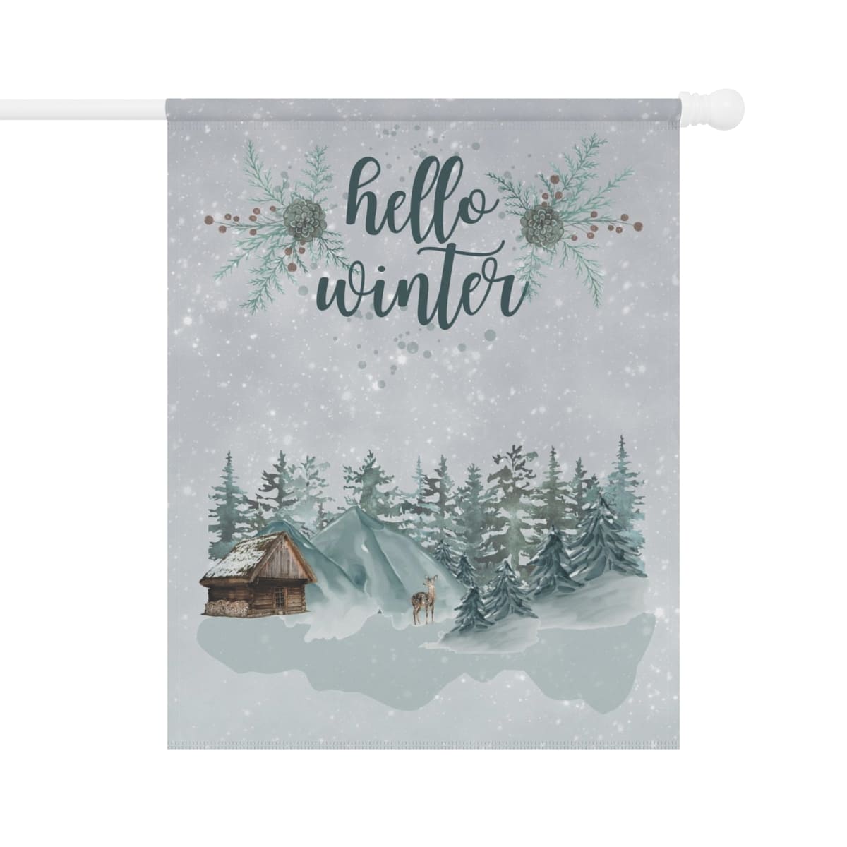 Frosty Winter Garden & House Banner - ZumBuys