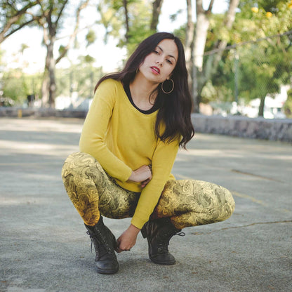 Gilded Paisley Youth Leggings - ZumBuys