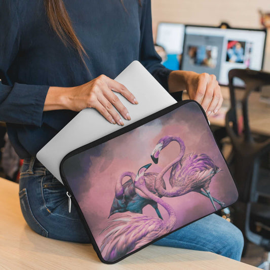 Glitzy Flamingos Laptop Sleeve - ZumBuys
