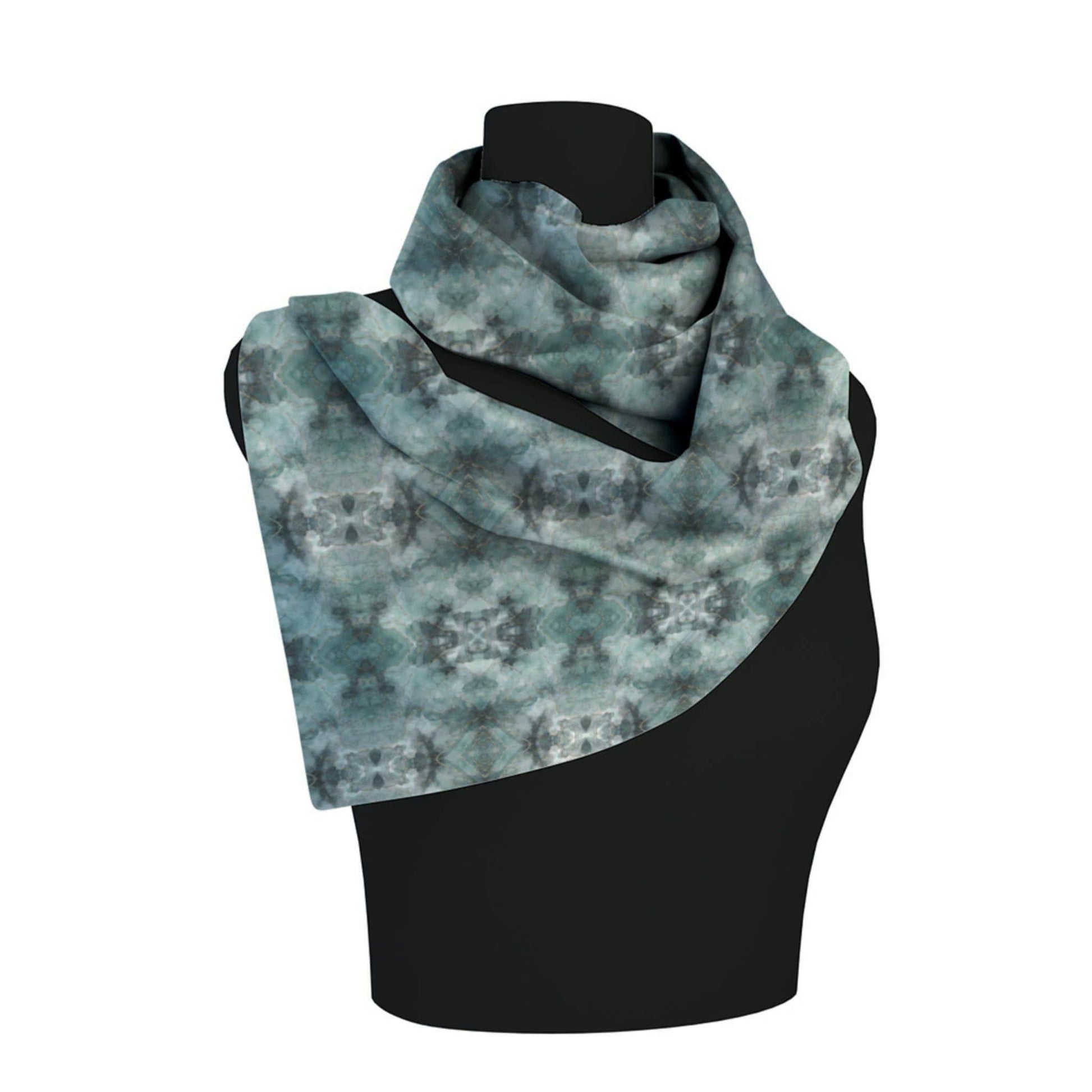 Green Chroma Poly Scarf - ZumBuys