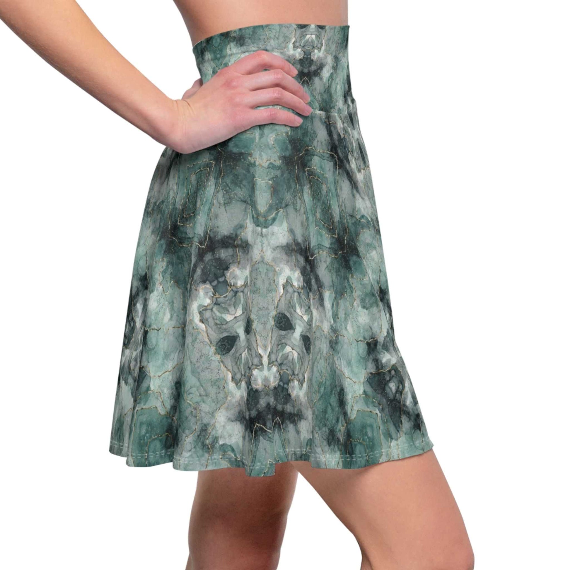 Green Chroma Women's Skater Skirt - ZumBuys