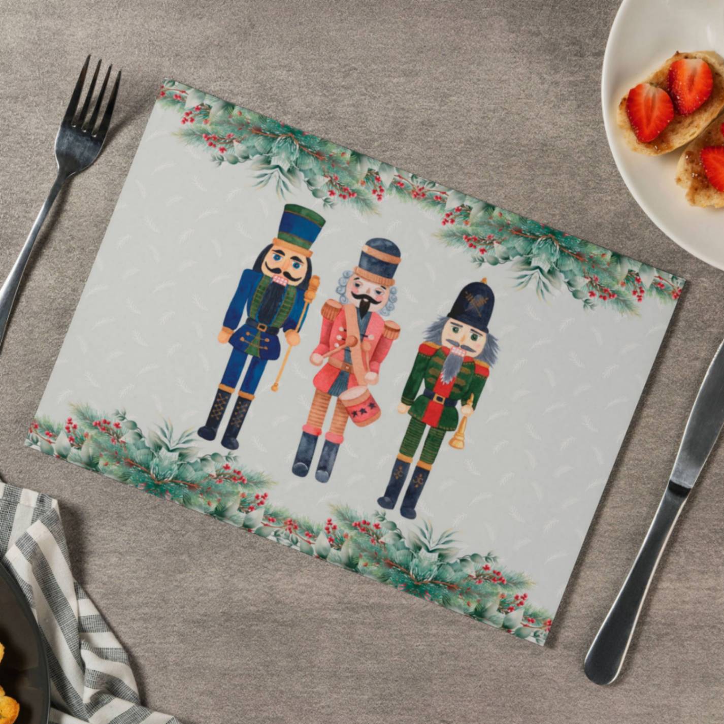 Holiday Nutcrackers Placemat - ZumBuys