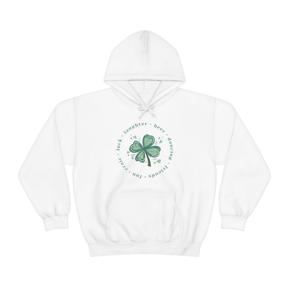 Irish Clover Men's Heavy Blend™ Hooded Sweatshirt - ZumBuys