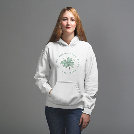 Irish Clover Women's Heavy Blend™ Hooded Sweatshirt - ZumBuys