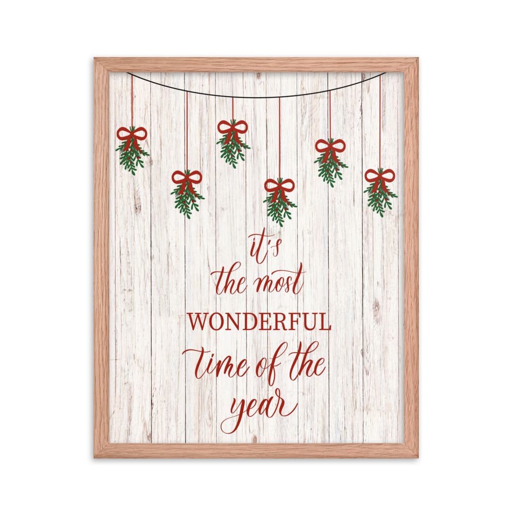 It's the Most Wonderful Time of the Year Framed Artwork - ZumBuys