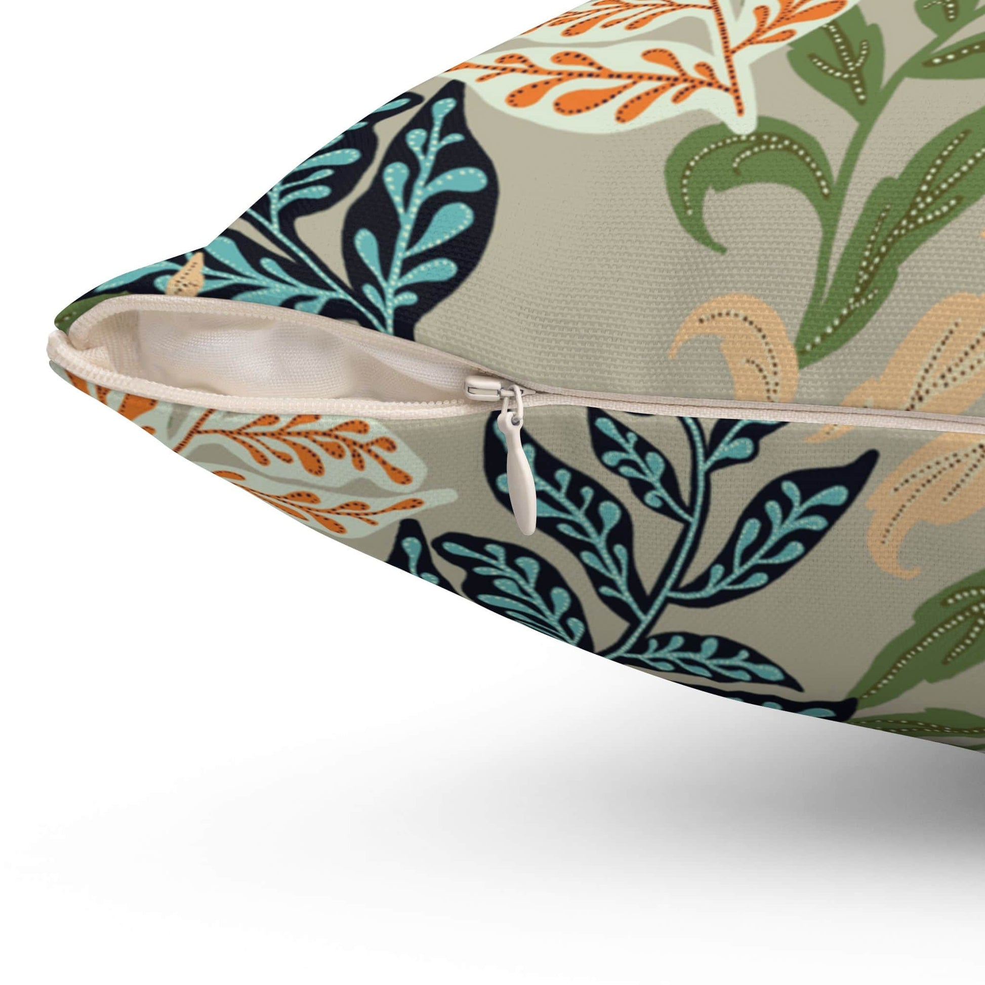 Leafy Relics Spun Polyester Square Pillow Case - ZumBuys