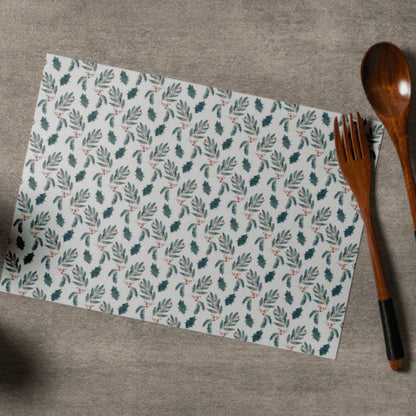 Leaves and Holly Placemat - ZumBuys