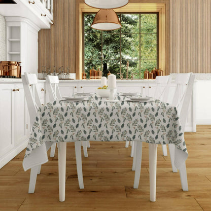 Leaves and Holly Tablecloth - ZumBuys