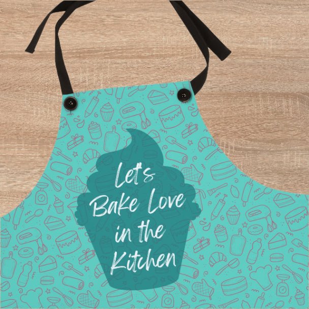 Let's Bake Love Apron - ZumBuys