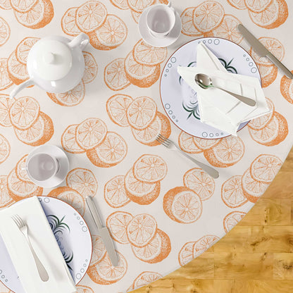 Orange Swirl Tablecloth - ZumBuys