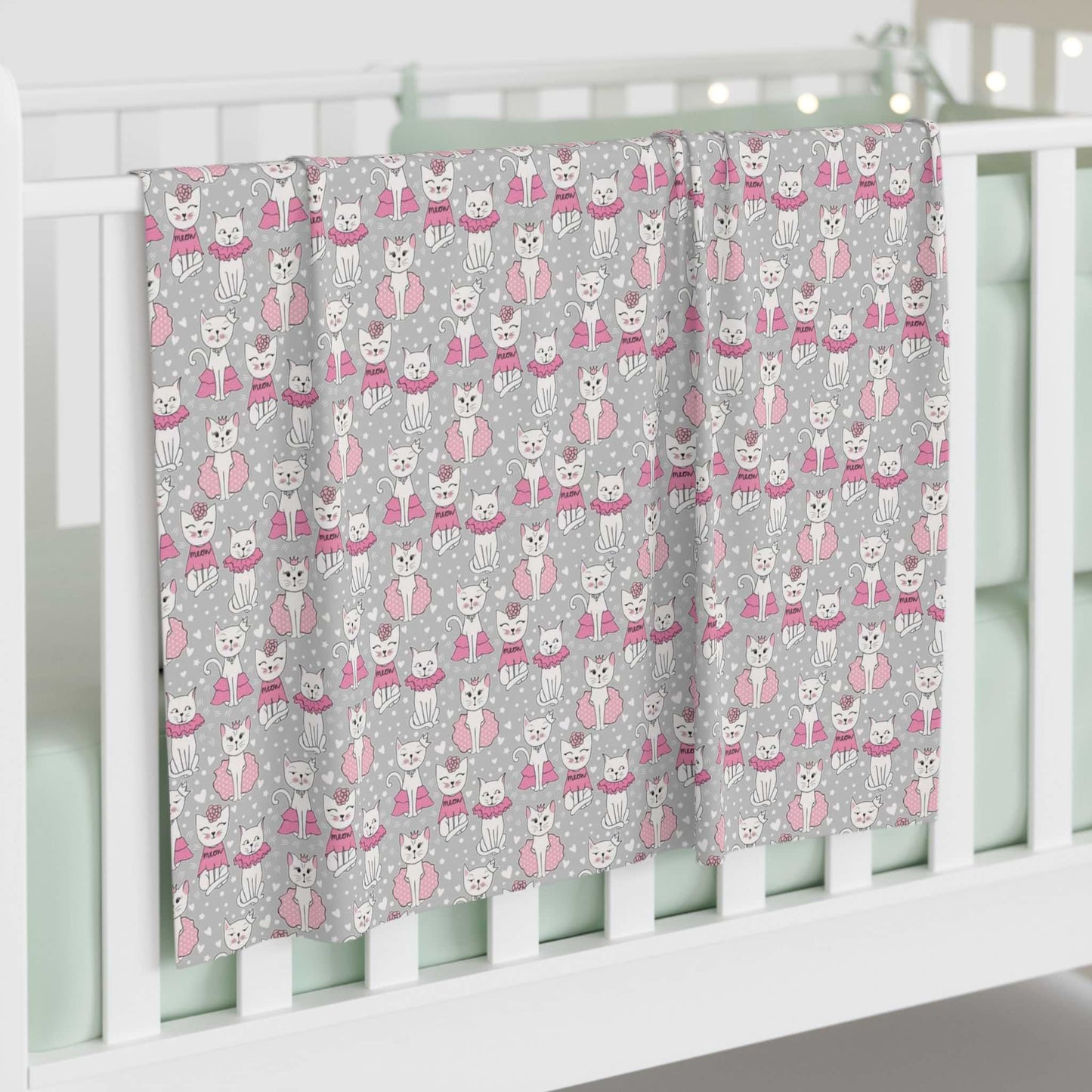 Pink Empress Kitty Baby Swaddle Blanket - ZumBuys