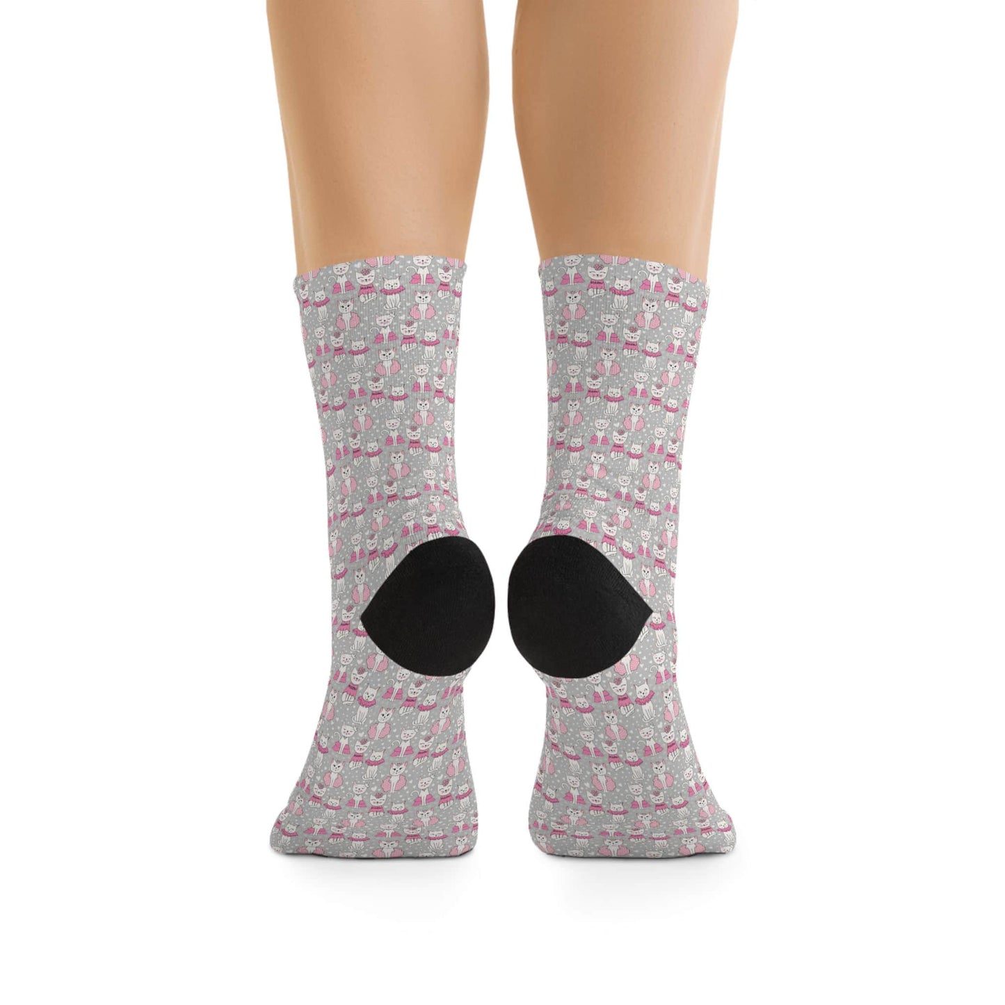 Pink Empress Kitty Sublimation Socks - ZumBuys