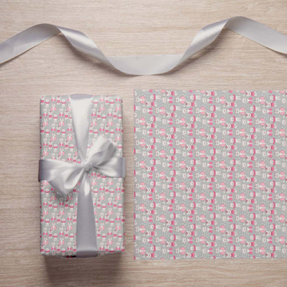 Pink Empress Kitty Wrapping Paper - ZumBuys