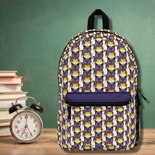 Purple Misfit Cats Backpack - ZumBuys