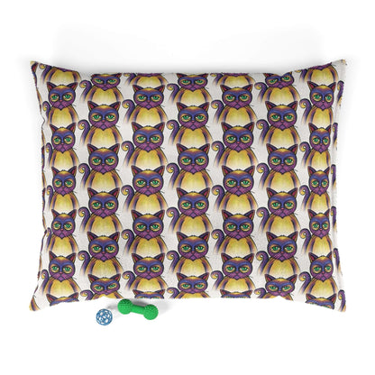 Purple Misfit Cats Pet Bed - ZumBuys