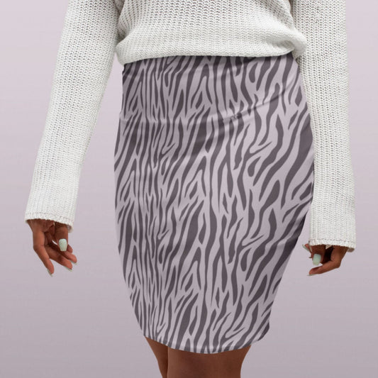 Purple Zebra Women's Pencil Skirt - ZumBuys