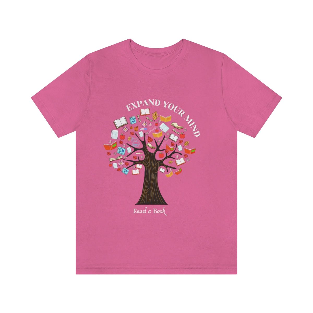 Read a Book Women's Charity Pink Jersey Short Sleeve Tee - ZumBuys