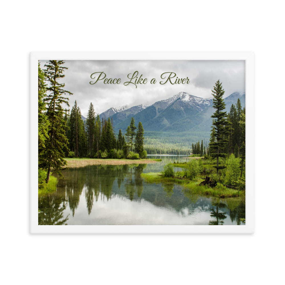 Serenity Scape River Framed Artwork - ZumBuys