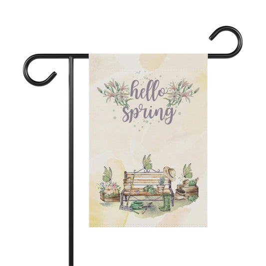 Springtime Greetings Garden and House Banner - ZumBuys