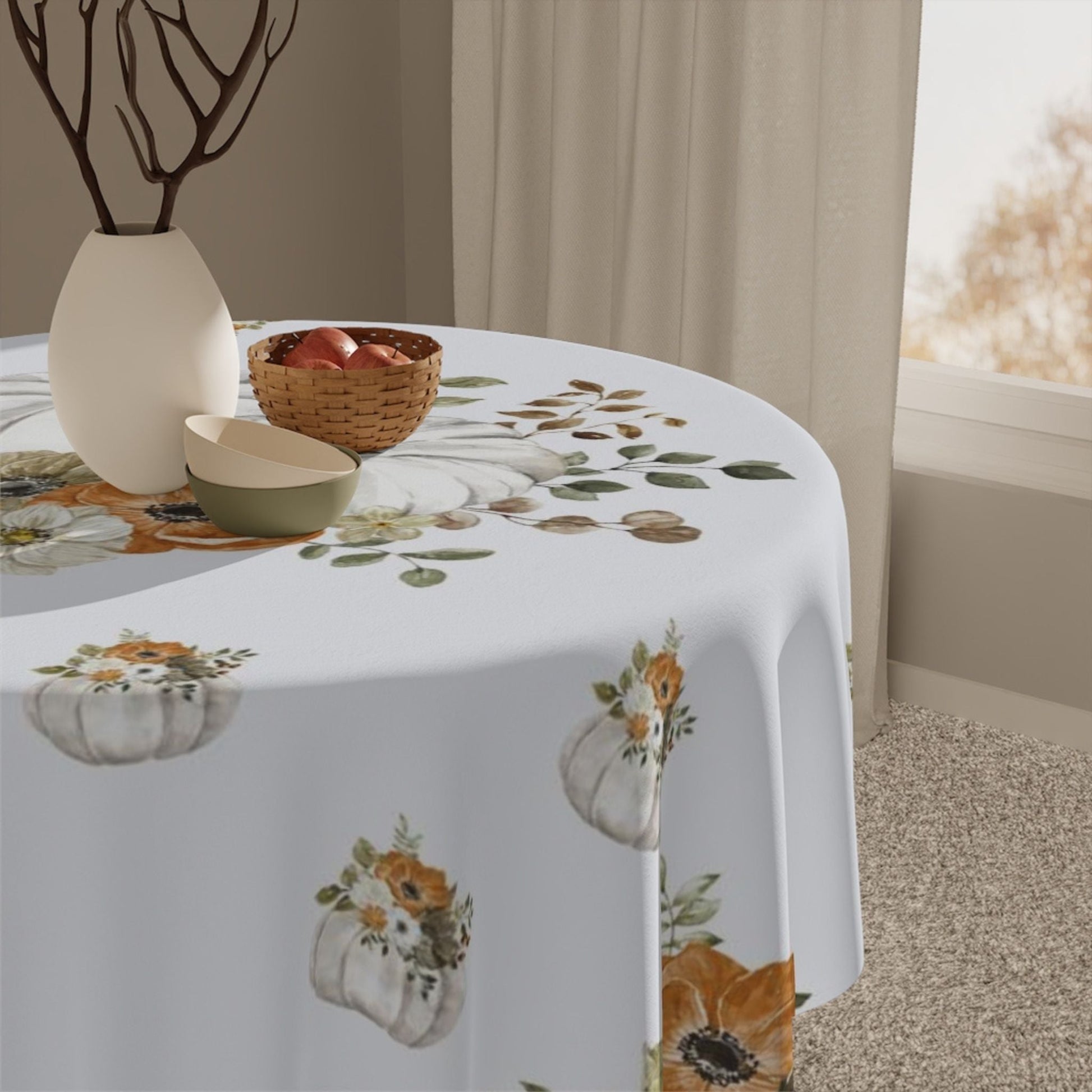 Thanksgiving Fall Harvest Leaves Tablecloth - ZumBuys