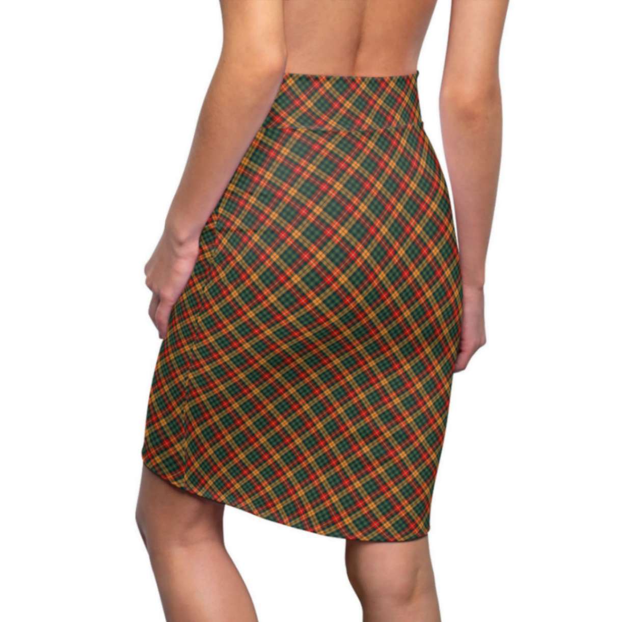 Timeless Plaidster Women's Pencil Skirt - ZumBuys