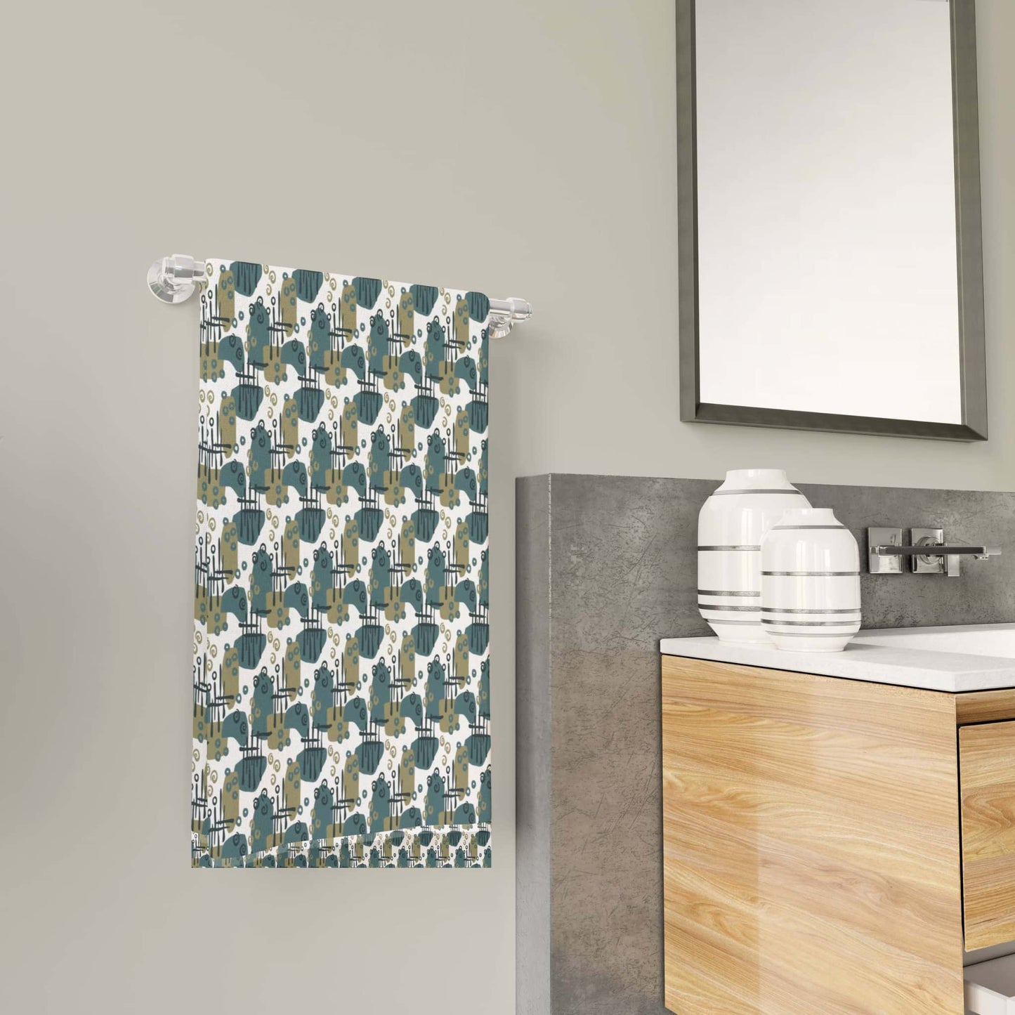Urbane Squiggles Polycotton Towel - ZumBuys