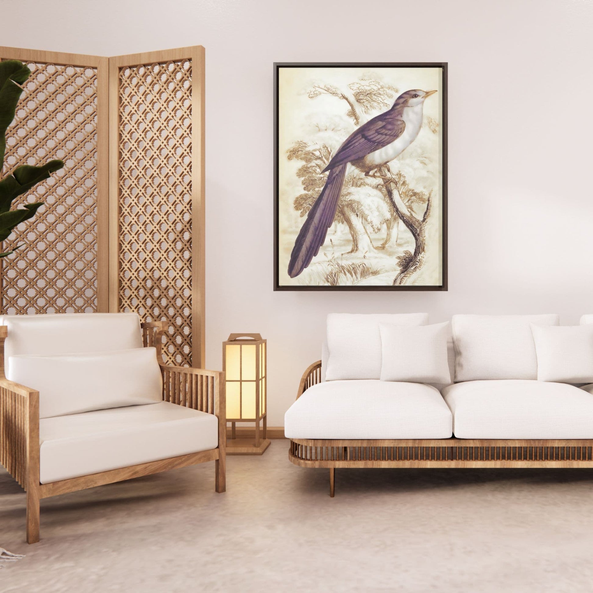 Vintage Birdscapes Gallery Canvas Wrap, Vertical Frame - ZumBuys