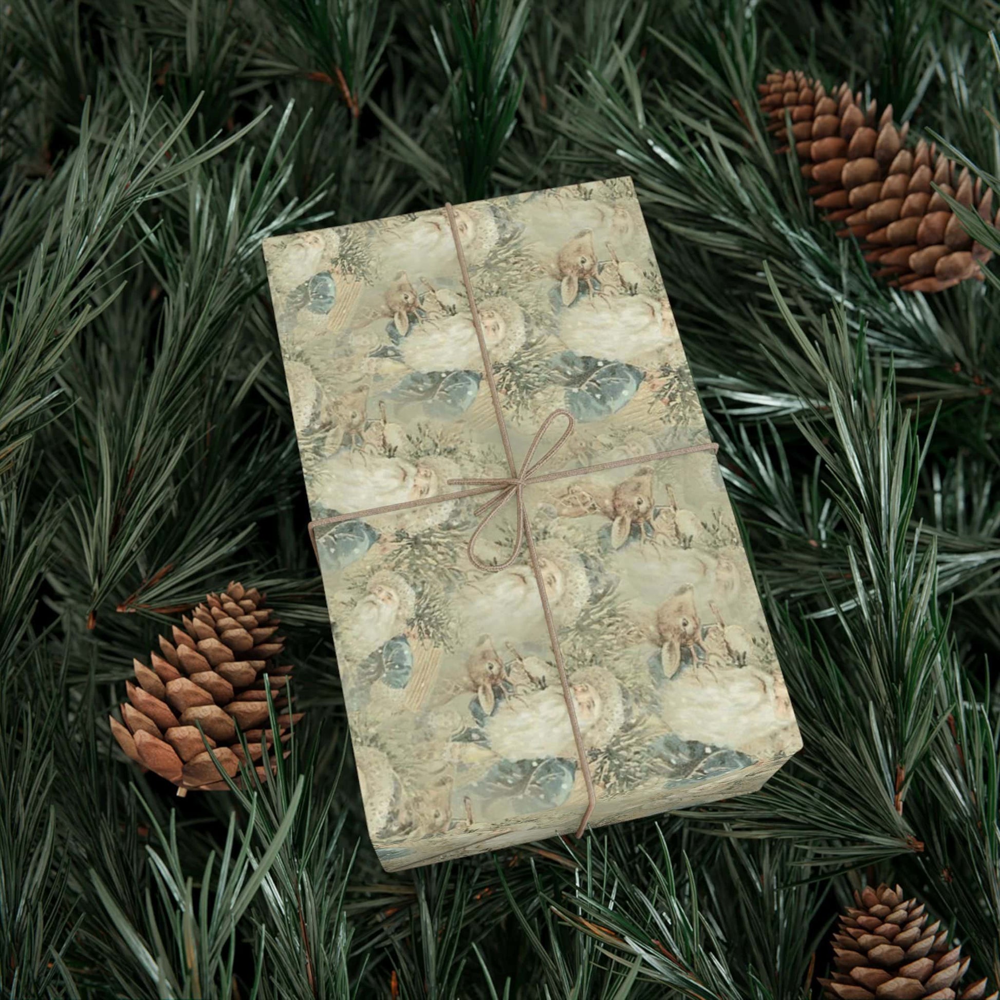 Vintage Santa Wrapping Paper - ZumBuys
