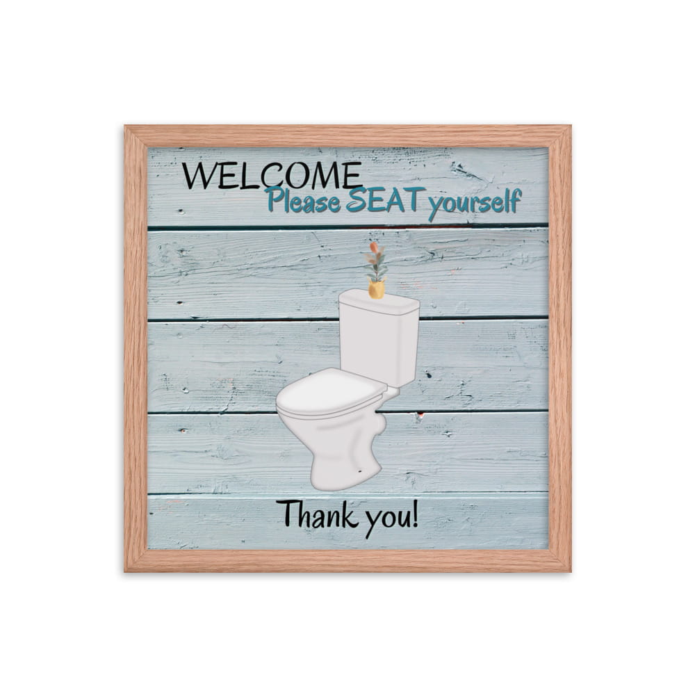 Welcome to Our Bathroom Framed Artwork - ZumBuys