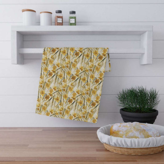 Yellow Daffodilly Kitchen Towel - ZumBuys