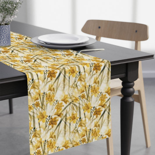 Yellow Daffodilly Table Runner (Cotton, Poly) - ZumBuys